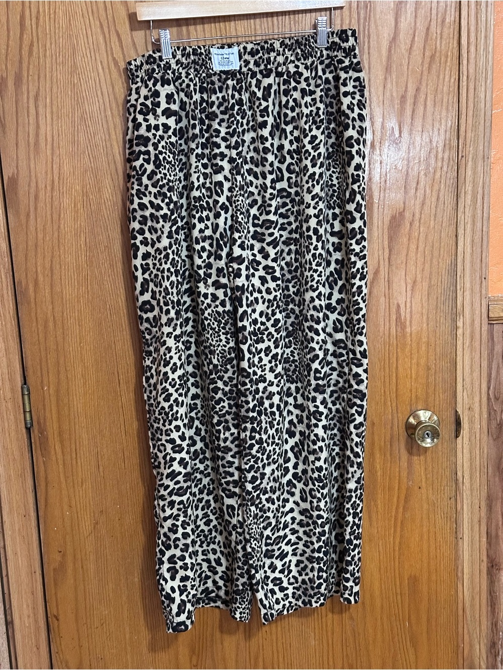 Refashion the future Leopard Print Wide-Leg Pants sz 2XL